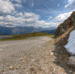 Snow in Summer Austria Landscape HDR 09959
